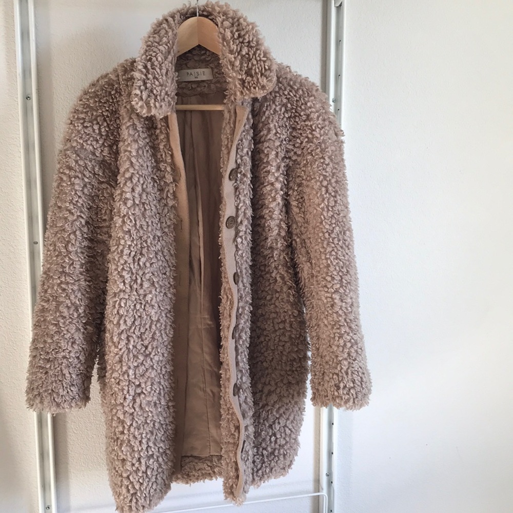 Paisie Teddy Cocoon Coat
